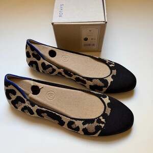 NEW Rothys Animal Print Desert Cat Ballet Flat